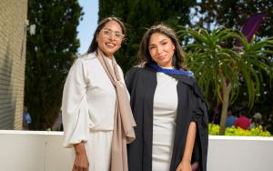 Haajir September and her mother, Zubeida