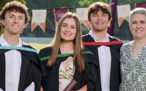 A set of triplets, Kirsten, Liam and Ivan Pietersen graduated from SU with flying colours in three distinct fields.