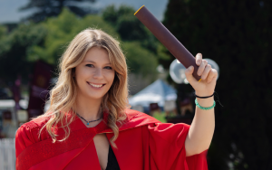 Dr Daniella Moore on graduation day.