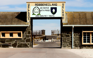 A picture of the entrance to Robben Island.