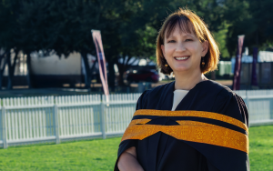 Sunelle Hanekom at her graduation on 23 March 2026