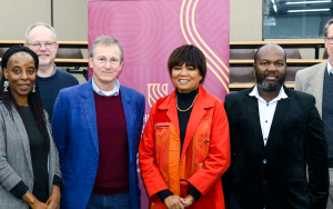 Speakers at the launch of the Library Research Week