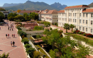 A picture of the Rooi Plein on the Stellenbosch Campus