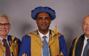 Prof Deresh Ramjugernath, Stellenbosch University's Rector and Vice-Chancellor, received an honorary doctorate from Coventry University.
