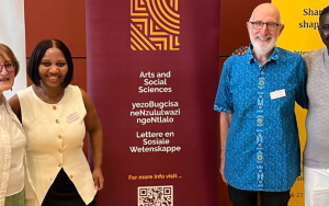 Prof Christine Anthonissen, Dr Asithandile Nozewu, Prof Leslie Swartz and Dr Rowan Madzamba of Stellenbosch University’s Department of Psychology at the language conference in Hamburg.