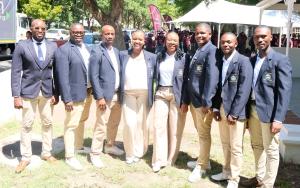A photo of the members of the Military Academy Student Council on Stellenbosch campus.