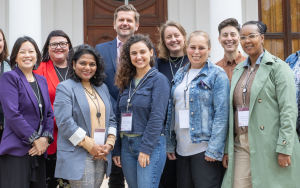 Group of SU staff with delegates from Northwestern University 