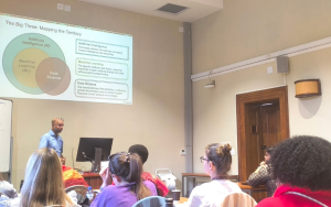 Prof Kanshu presenting on AI at the 2026 SU International Staff Training Week