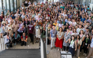 Group photo of the 150 international staff that participated in the Freie Universität Berlin International Staff Week in Germany.