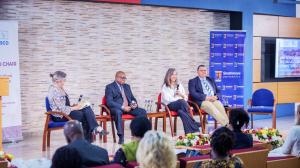 Presenters on the stage at the unesco chair conference 2024