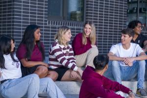 Students at Victoria Hub