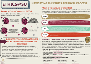 Infographic - ethics process at SU