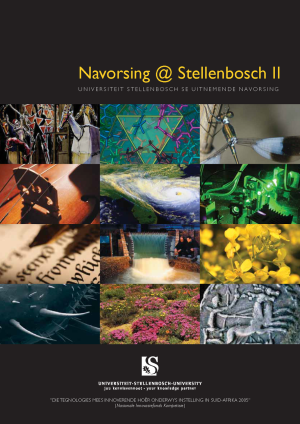cover of research at stellenbosch