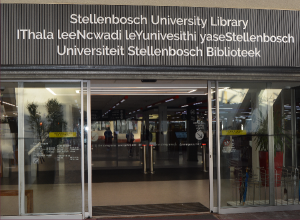Outside of Stellenbosch University Library