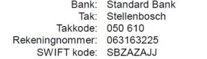 Banking details