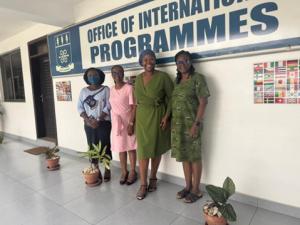 Dr Katlego Letlonkane at the University of Ghana