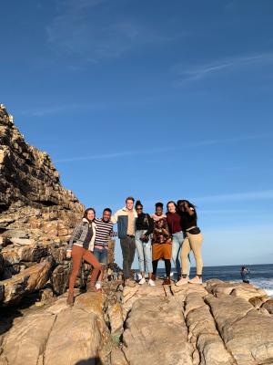 summer school students at cape of good hope 