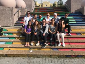 summer school students at the V & A waterfront
