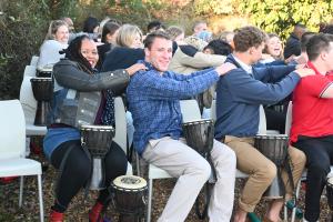 International Students African Drumming Class