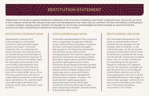 Restitution statement English