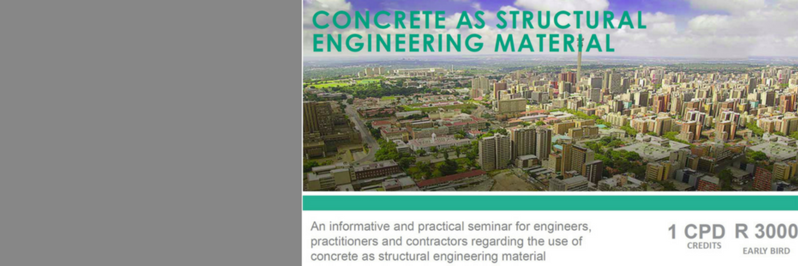 Engineering University Concrete as Structural Engineering Material Short Course | Stellenbosch ...