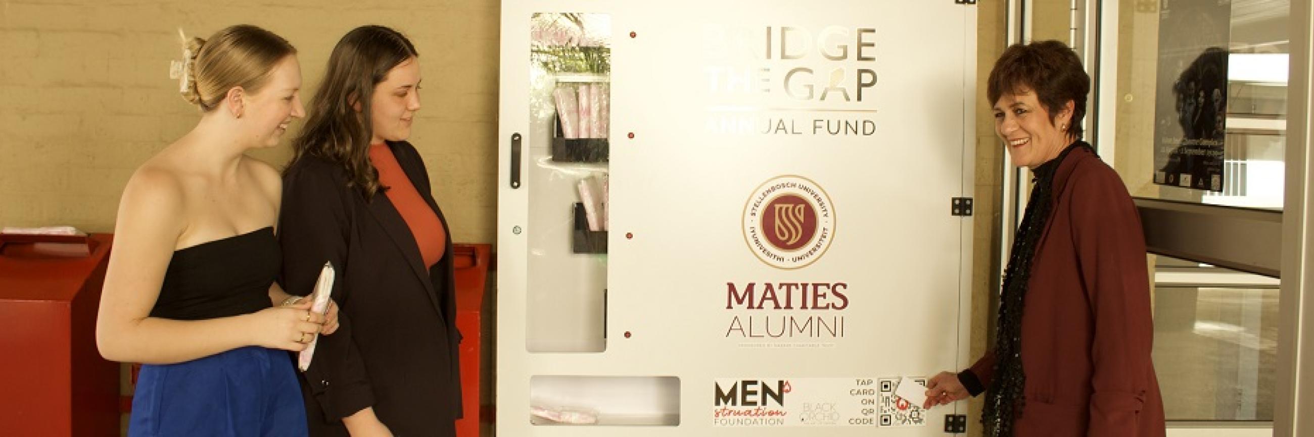 Padding Installation Stellenbosch University installs sanitary pad dispensing machines on ...