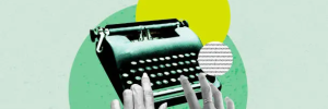 An illustration of a typewriter 