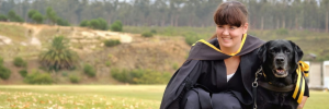 Blinde student ontvang MMus cum laude
