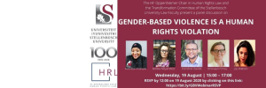 Gender-based violence as a human rights violation - virtual panel discussion held