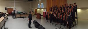 Live streaming the Rector and Libertas Choir to Germany – a first for SU