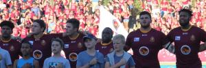 Ondersteuners en spelers geniet FNB Maties se eerste tuiswedstryd