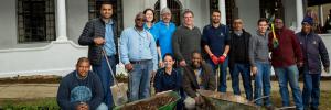 Personeel en studente van die Universiteit Stellenbosch vier Mandela Dag