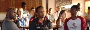 Prof du Plessis gee erkenning aan Maties Sport