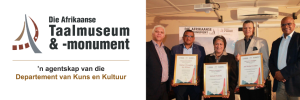 Prof Michael le Cordeur receives prestige award for the promotion of Afrikaans