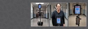 Quintin the robot connects isolated Covid-19 patients with families