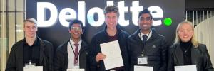 SoA first-years secure first prize in Deloitte competition