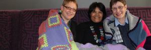 SU Library staff knits blankets for Mandela Day
