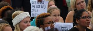 US Studente toon solidariteit met Rhodes-studente