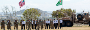 Welcoming students of the Military Academy in Saldanha