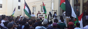 Marching for peace: Students gather to raise awareness about Palestinian cause