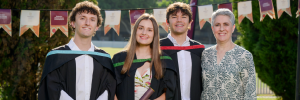 A set of triplets, Kirsten, Liam and Ivan Pietersen graduated from SU with flying colours in three distinct fields.