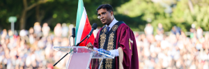 A photo of Prof Deresh Ramjugernath at SU's Welcoming Ceremony in 2026