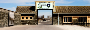 A picture of the entrance to Robben Island.