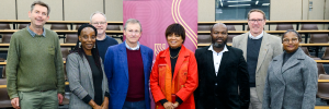 Speakers at the launch of the Library Research Week