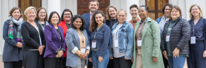 Group of SU staff with delegates from Northwestern University 
