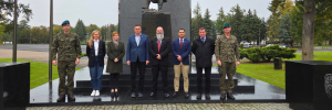 Kirwan Adams with Polish colleagues at the General Tadeusz Kościuszko Military University of Land Forces in Wrocław, Poland