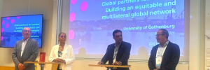 The SU rector presenting at Eutopia Week 