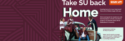 Maties "Take SU Back Home" to their communities again this holiday ...