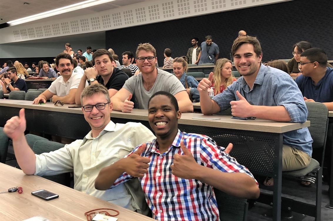 Students in lecture hall