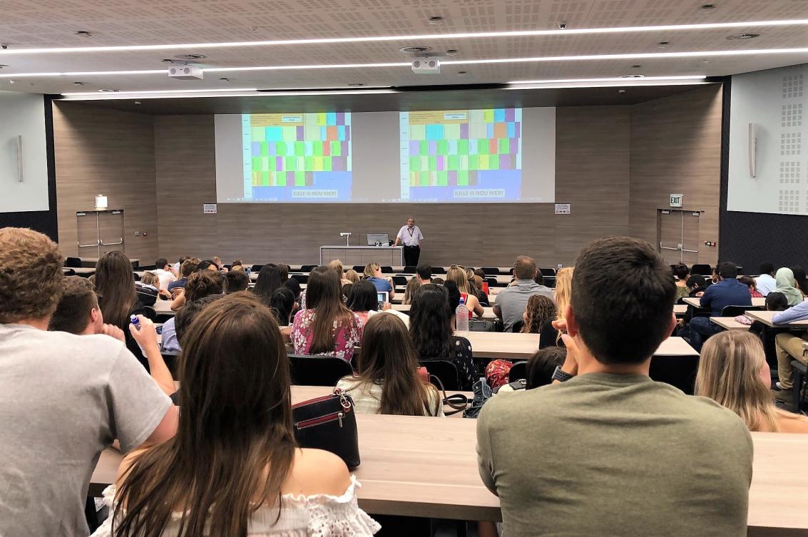 Students in lecture hall